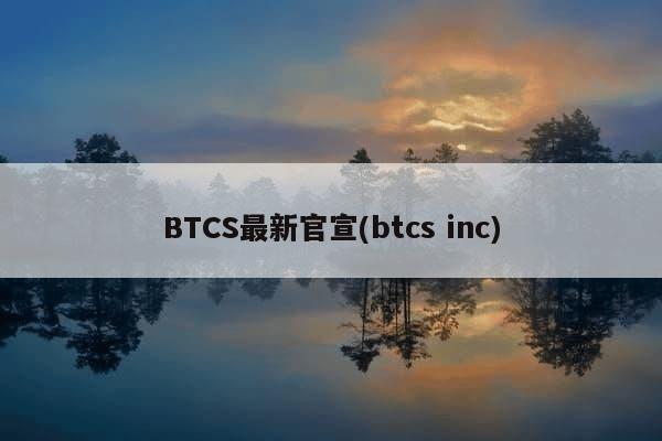 BTCS最新官宣(btcs inc)