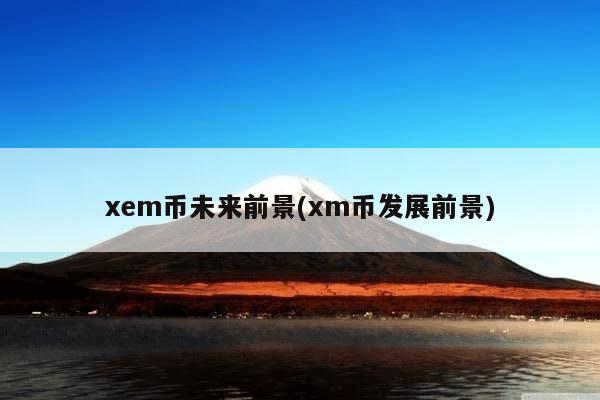 xem币未来前景(xm币发展前景)