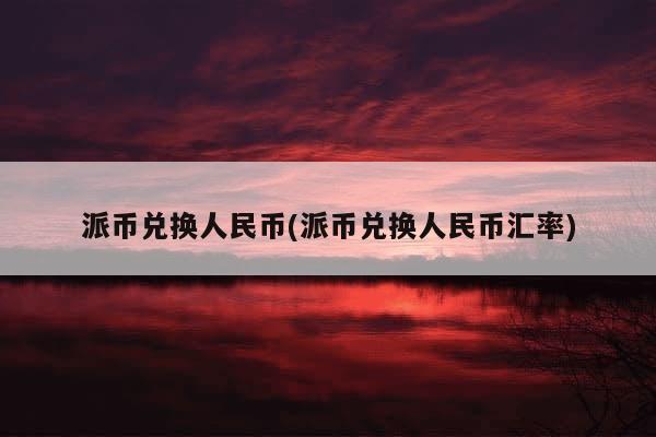 派币兑换人民币(派币兑换人民币汇率)