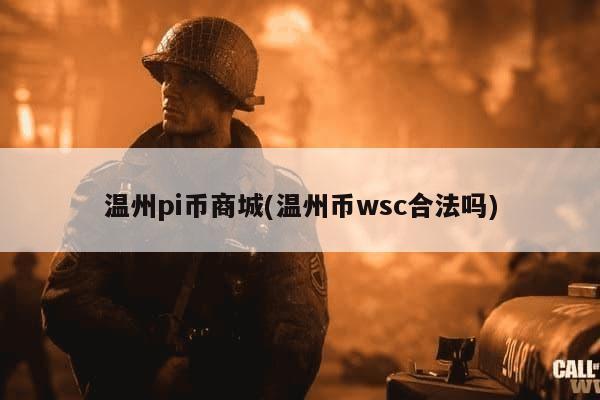 温州pi币商城(温州币wsc合法吗)