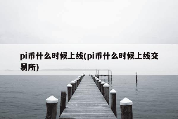 pi币什么时候上线(pi币什么时候上线交易所)