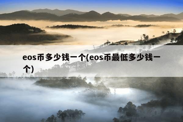 eos币多少钱一个(eos币最低多少钱一个)